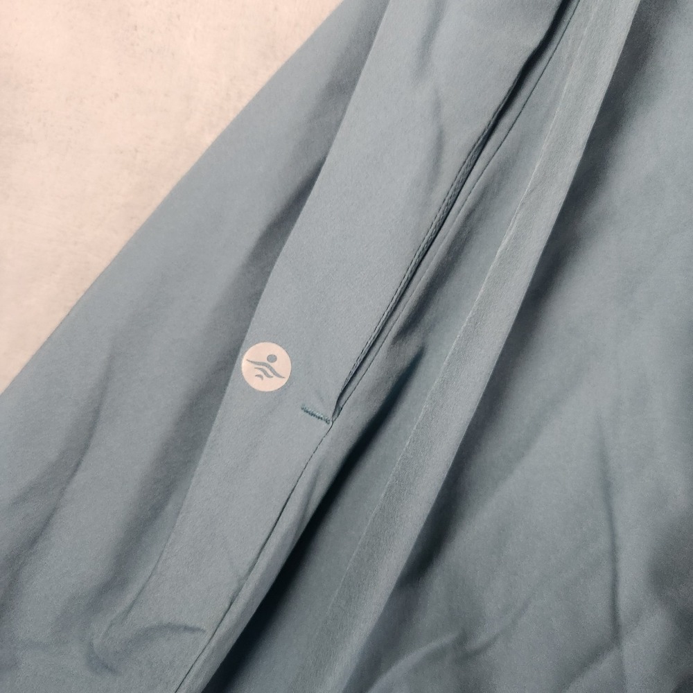 Halara Breezeful Racerback Athleisure Dress Womens L Sage Green High Low Flowy - Picture 7 of 9